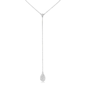 925 STERLING SILVER TEARDROP LARIOT